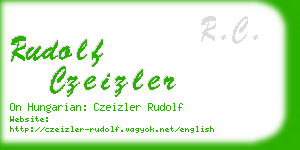 rudolf czeizler business card